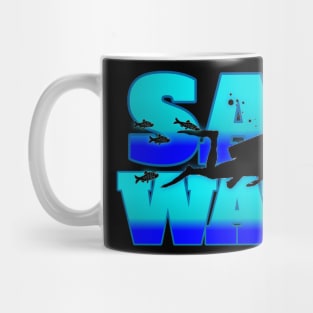 Scuba diving t-shirt designs Mug